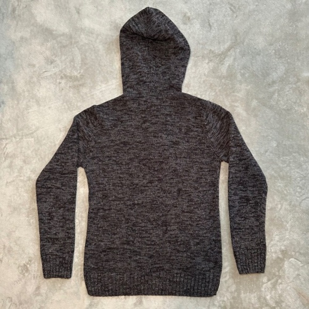 Urban Pipeline Gray Knit Toggle Hoodie Mens Size S Pullover Preppy Dark Academia - Picture 3 of 12